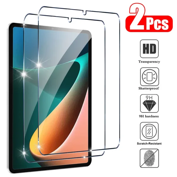 2Pcs Tempered Glass For Xiaomi Mi Pad 5 6 Pro 11 Inch Screen Protector For Redmi Pad 10.6 Inch Tablet Film