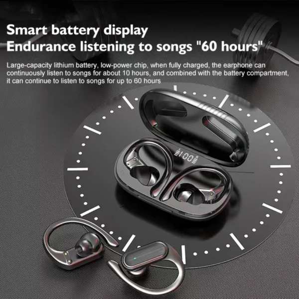 MZYJBL Wireless Earphones A520 Bluetooth Headphones EarHooks Original Sports Hifi In-Ear Earbuds TWS In Ear Headset With Mic - Image 6