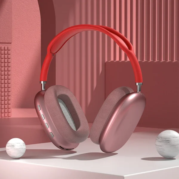 Original P9 Pro Wireless Bluetooth Headphones Noise Cancelling Mic Over Ear Sports Gaming With TF Card Slot Headset For Apple - Image 7