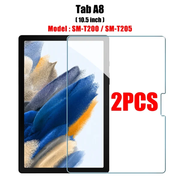 2PCS Tempered Glass Screen Protector for Samsung Galaxy Tab S8 Ultra Plus S6 Lite S7 Fe A7 Lite A8 S9 A9 Tablet Accessories Film - Image 9