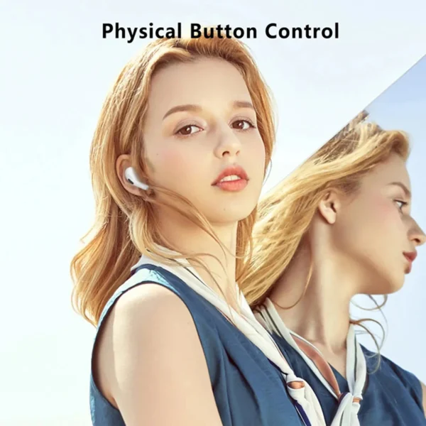 NEW TWS Wireless Earbuds Bluetooth 5.3 Earphones Touch Control IP54 Waterproof HIfi Headphone With Microphone And Carry Cable - Image 3