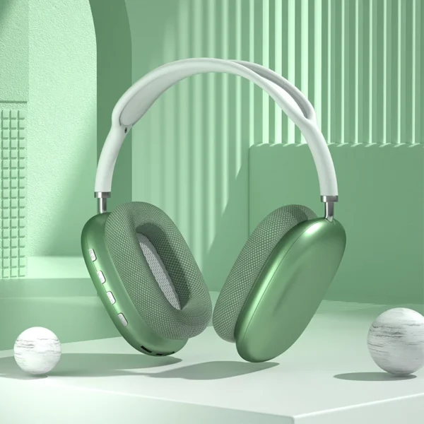 Original P9 Pro Wireless Bluetooth Headphones Noise Cancelling Mic Over Ear Sports Gaming With TF Card Slot Headset For Apple - Image 10