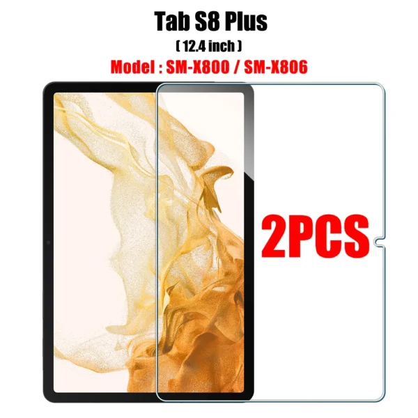 2PCS Tempered Glass Screen Protector for Samsung Galaxy Tab S8 Ultra Plus S6 Lite S7 Fe A7 Lite A8 S9 A9 Tablet Accessories Film - Image 18