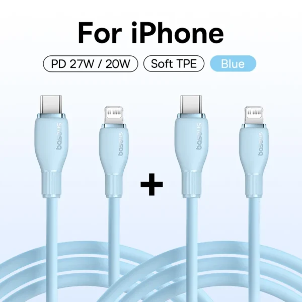 Baseus USB C Cable For IPhone 14 13 12 11 pro Max XS 20W Fast Charging Cable Type C To Lighting Date Wire For iPad Macbook TPE - Image 13