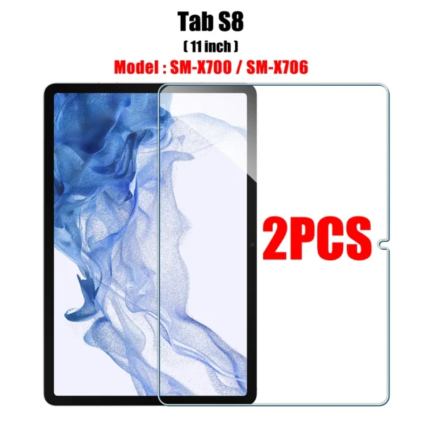 2PCS Tempered Glass Screen Protector for Samsung Galaxy Tab S8 Ultra Plus S6 Lite S7 Fe A7 Lite A8 S9 A9 Tablet Accessories Film - Image 17