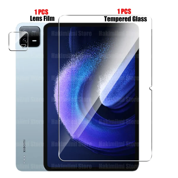 Screen Protector for Xiaomi Pad 6 / Xiaomi Pad 6 Pro (11 inch) 2023 Tempered Glass Film and Camera Lens Protector 9H hardness - Image 8