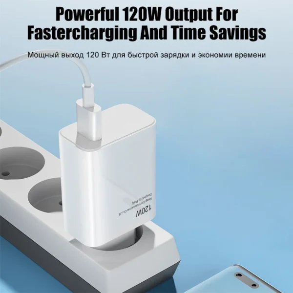 2023 NEW 120W USB Charger For Xiaomi 14 13 12T Pro Redmi Note12 Turbo Samsung Mobile Phone Fast Charging Cable Chargers Adapter - Image 3