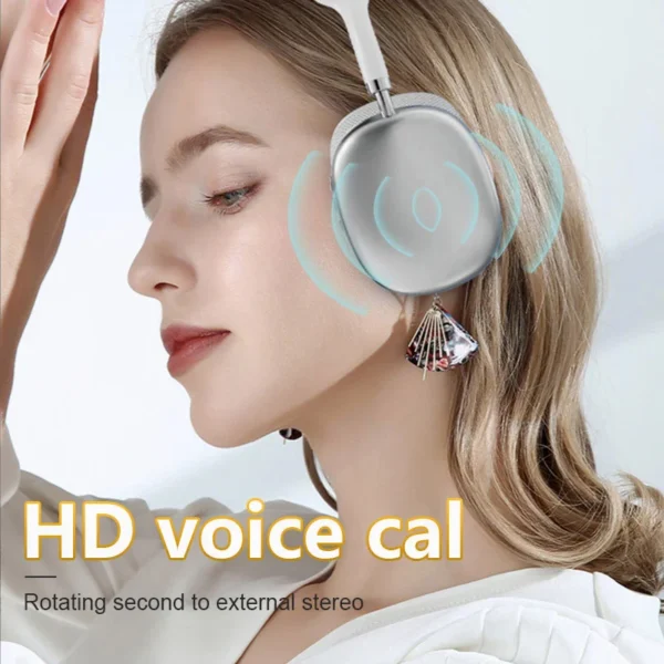 Original P9 Pro Wireless Bluetooth Headphones Noise Cancelling Mic Over Ear Sports Gaming With TF Card Slot Headset For Apple - Image 5