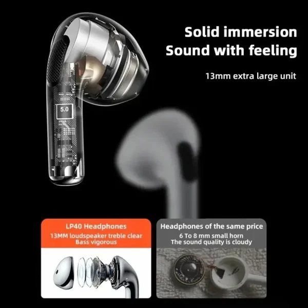 Original mzyJBL Bluetooth Wireless Earphone Headphones TWS HiFi Stereo Touch Control Gamer Headset Noise Reduction Sport Earbuds - Image 2