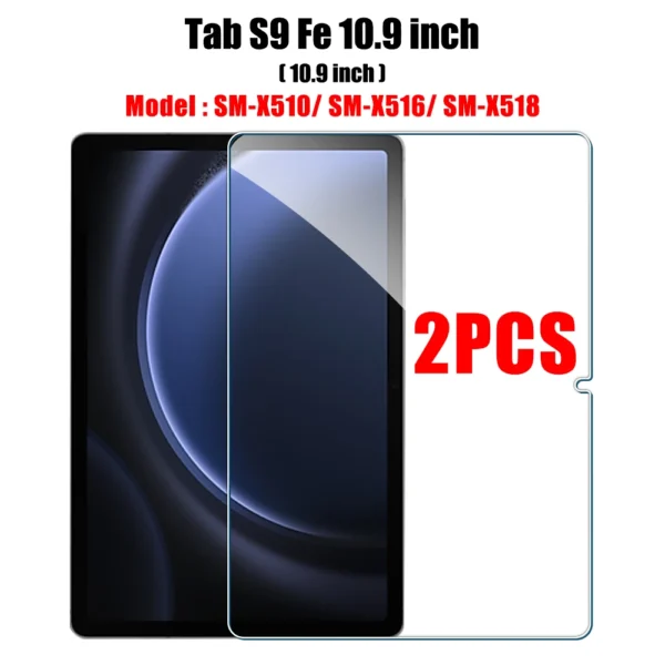 2PCS Tempered Glass Screen Protector for Samsung Galaxy Tab S8 Ultra Plus S6 Lite S7 Fe A7 Lite A8 S9 A9 Tablet Accessories Film - Image 12