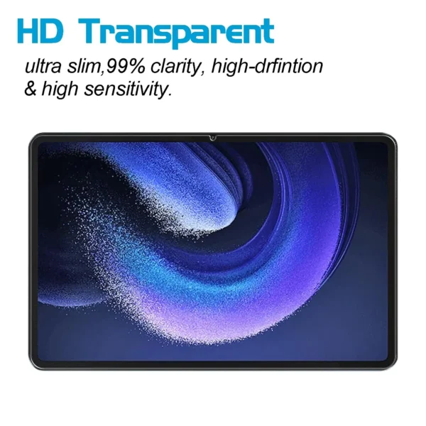 Screen Protector for Xiaomi Pad 6 / Xiaomi Pad 6 Pro (11 inch) 2023 Tempered Glass Film and Camera Lens Protector 9H hardness - Image 6