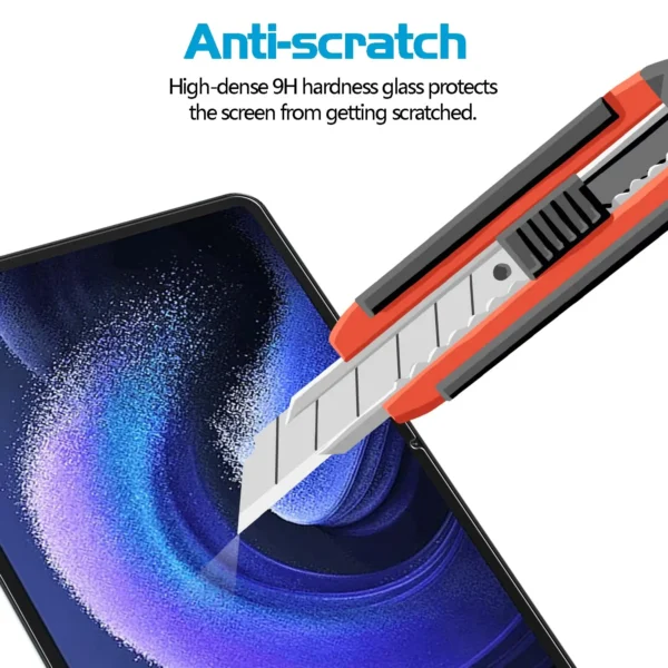 Screen Protector for Xiaomi Pad 6 / Xiaomi Pad 6 Pro (11 inch) 2023 Tempered Glass Film and Camera Lens Protector 9H hardness - Image 5