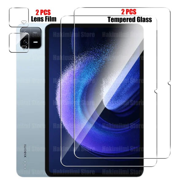 Screen Protector for Xiaomi Pad 6 / Xiaomi Pad 6 Pro (11 inch) 2023 Tempered Glass Film and Camera Lens Protector 9H hardness - Image 7