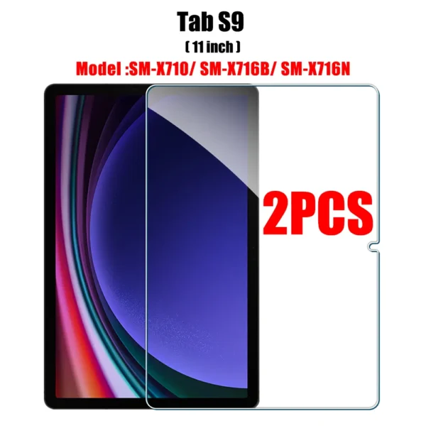 2PCS Tempered Glass Screen Protector for Samsung Galaxy Tab S8 Ultra Plus S6 Lite S7 Fe A7 Lite A8 S9 A9 Tablet Accessories Film - Image 20