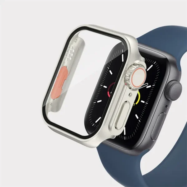 Glass+Case for Apple Watch 44mm 45mm 41mm 40mm 42mm 38mm Screen Protector Cover Change Ultra Bumper iWatch Series 9 8 7  SE 6 5 - Image 8