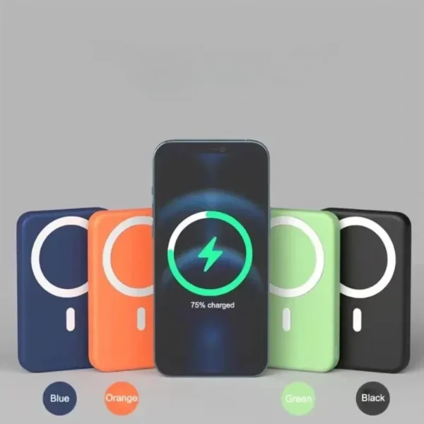 Portable Macsafe Auxiliary Spare External Magnetic Battery Pack Power Bank Wireless Charger For iphone 12 13 14Pro Max Powerbank - Image 3