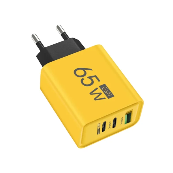PD 65W GaN USB Charger Fast Charging Type C Mobile Phone Adapter For iPhone 15 Huawei Quick Charge 3.0 EU/US Plug Wall Charger - Image 8