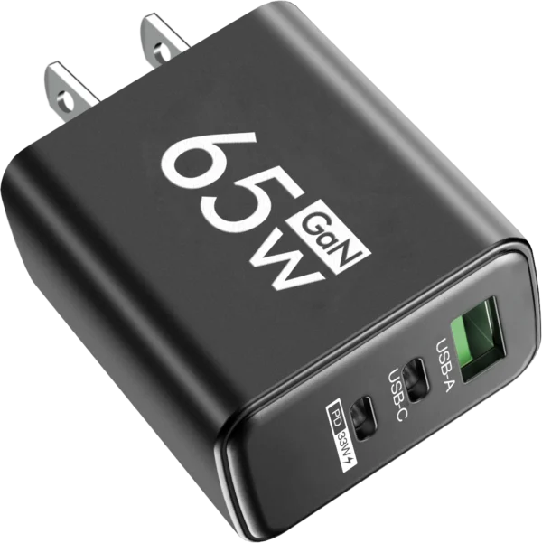 PD 65W GaN USB Charger Fast Charging Type C Mobile Phone Adapter For iPhone 15 Huawei Quick Charge 3.0 EU/US Plug Wall Charger - Image 11