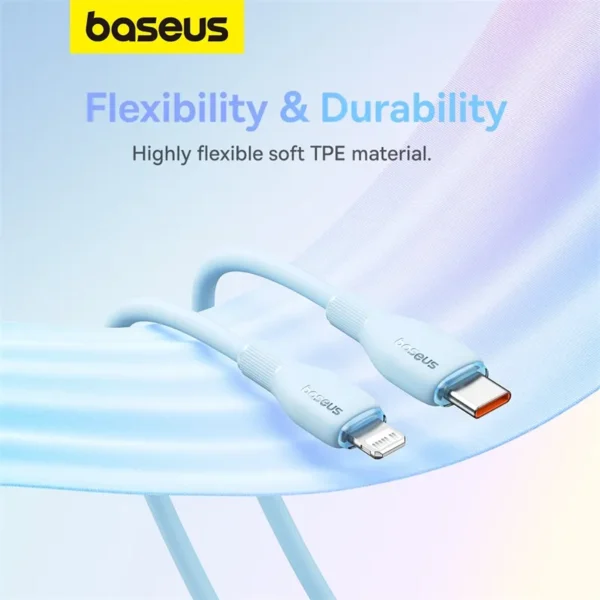 Baseus USB C Cable For IPhone 14 13 12 11 pro Max XS 20W Fast Charging Cable Type C To Lighting Date Wire For iPad Macbook TPE - Image 5