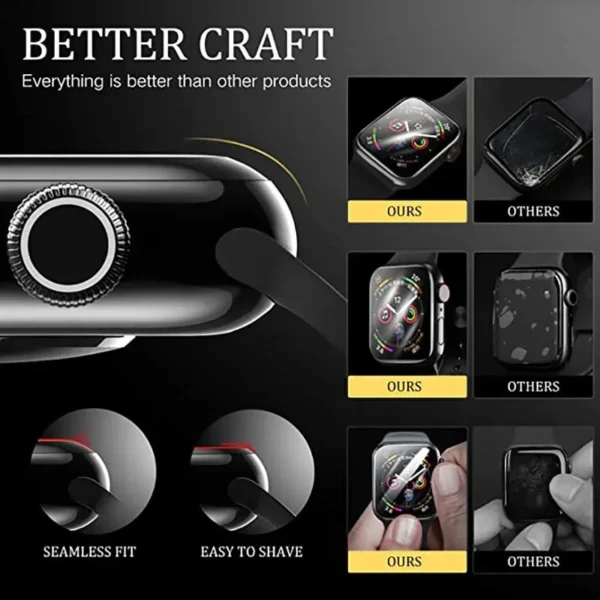 Soft Protector Film For Apple Watch 9 8 7 45mm 41mm Ultra 2 49mm HD Screen Glass Shell Protector iWatch 6 5 4 SE2 44mm 42mm 40mm - Image 6