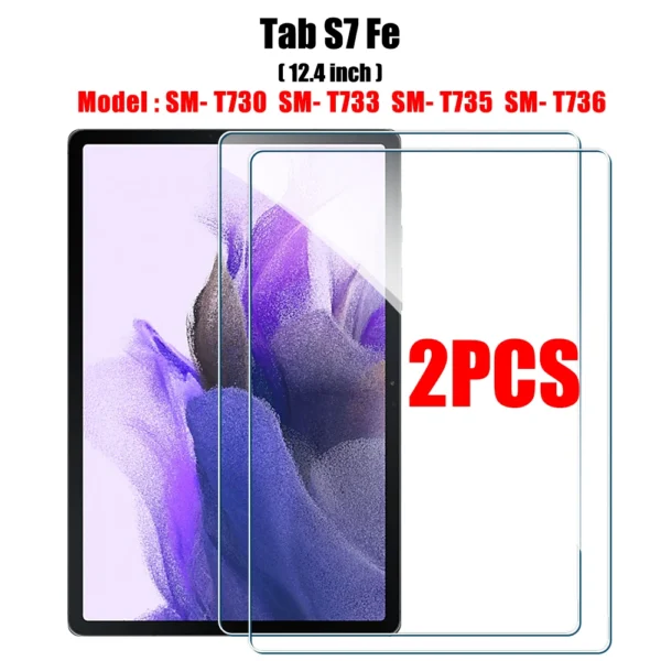 2PCS Tempered Glass Screen Protector for Samsung Galaxy Tab S8 Ultra Plus S6 Lite S7 Fe A7 Lite A8 S9 A9 Tablet Accessories Film - Image 16