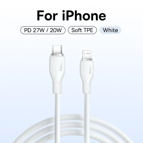 Baseus USB C Cable For IPhone 14 13 12 11 pro Max XS 20W Fast Charging Cable Type C To Lighting Date Wire For iPad Macbook TPE - Image 8
