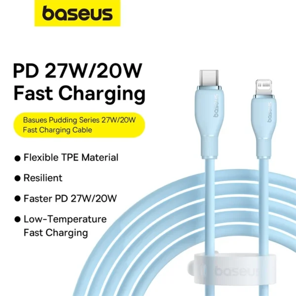 Baseus USB C Cable For IPhone 14 13 12 11 pro Max XS 20W Fast Charging Cable Type C To Lighting Date Wire For iPad Macbook TPE - Image 2