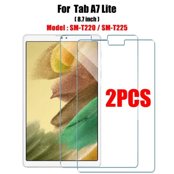 2PCS Tempered Glass Screen Protector for Samsung Galaxy Tab S8 Ultra Plus S6 Lite S7 Fe A7 Lite A8 S9 A9 Tablet Accessories Film - Image 8