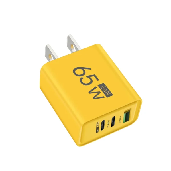 PD 65W GaN USB Charger Fast Charging Type C Mobile Phone Adapter For iPhone 15 Huawei Quick Charge 3.0 EU/US Plug Wall Charger - Image 12