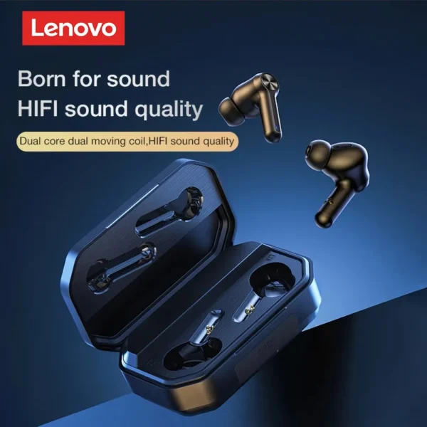 Lenovo LP3 Pro Earphones TWS Bluetooth 5.0 Wireless HIFI Music Headset Display 1200mAh Battery Headphones Gaming Earbuds - Image 2
