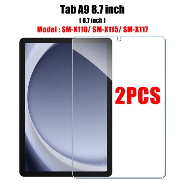 2PCS Tempered Glass Screen Protector for Samsung Galaxy Tab S8 Ultra Plus S6 Lite S7 Fe A7 Lite A8 S9 A9 Tablet Accessories Film - Image 24