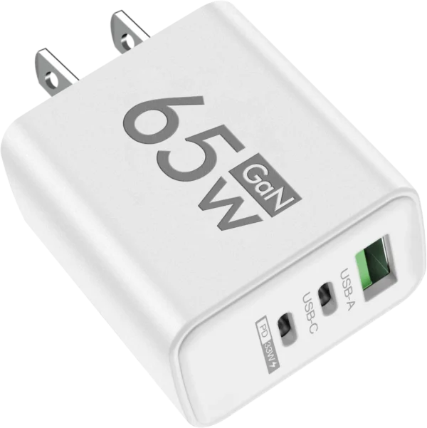 PD 65W GaN USB Charger Fast Charging Type C Mobile Phone Adapter For iPhone 15 Huawei Quick Charge 3.0 EU/US Plug Wall Charger - Image 9